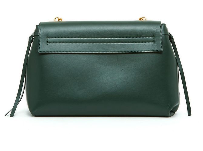 Valentino VLOGO GRANDE IN PELLE VERDE Verde scuro - vista 3