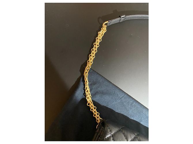 Borsa Chanel 2.55 Banana Nera in Pelle Nero - vista 3
