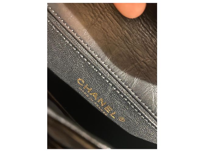 Borsa Chanel 2.55 Banana Nera in Pelle Nero - vista 6