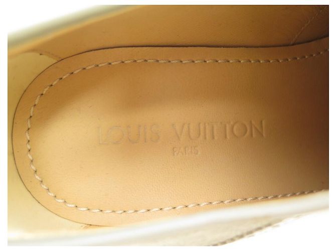 NUOVE SCARPE LOUIS VUITTON RICHELIEU IN CAMOSCIO E PELLE 7 IT 42 SCARPE FR CERVO Grigio - vista 6
