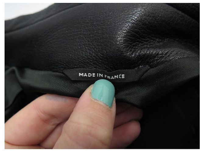 Hermès HERMES JACKET L 52 BLACK DEER LEATHER DEER LEATHER COAT JACKET - view 10