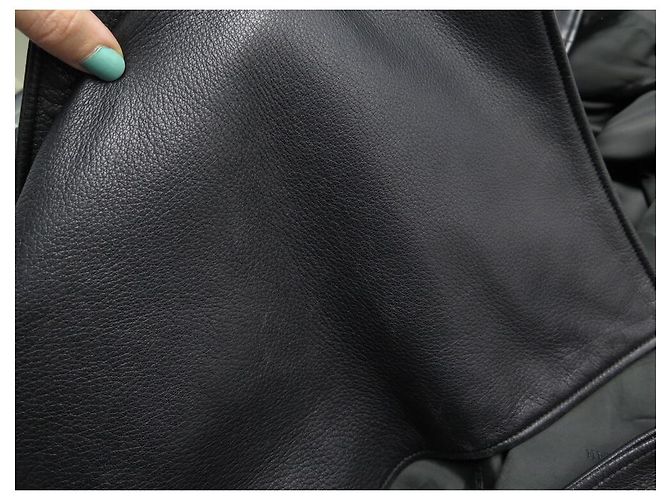 Hermès HERMES JACKET L 52 BLACK DEER LEATHER DEER LEATHER COAT JACKET - view 11