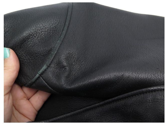 Hermès HERMES JACKET L 52 BLACK DEER LEATHER DEER LEATHER COAT JACKET - view 13