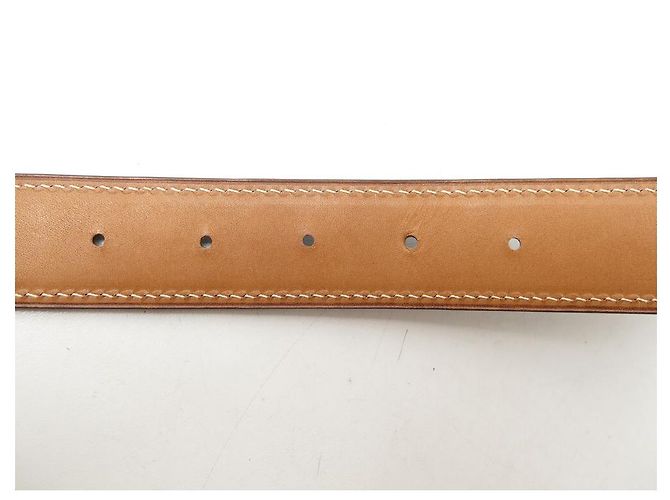 Autre Marque NEUE T-GÜRTELKRAWATTE85 95 PR-SCHNALLE HERMES 32MM BRAUNER GÜRTEL KROKODILLEDER - Ansicht 10
