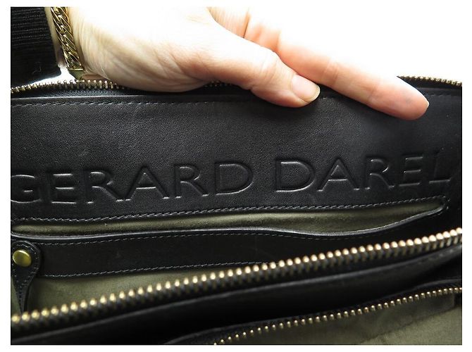 GERARD DAREL THE DIVINE BORSA A MANO IN PELLE NERA BORSA A MANO IN PELLE NERA BORSA A MANO - vista 13