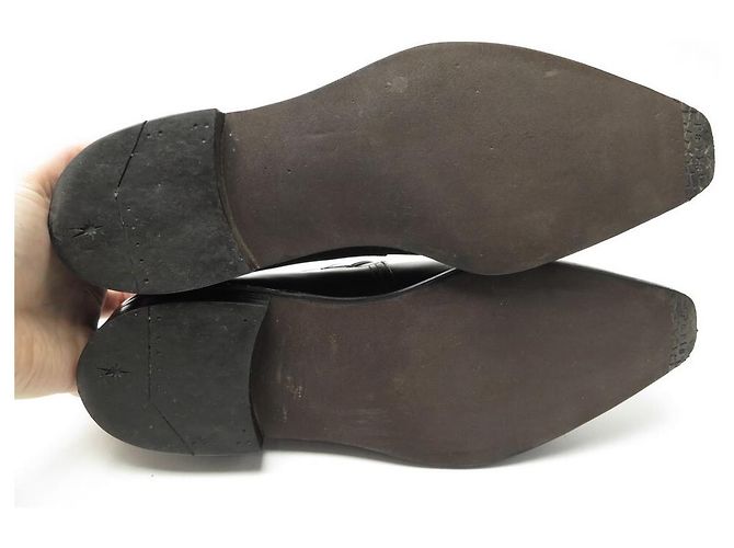 CORTHAY ARCA SCHUHE 9 43 BRAUNE LEDER LOAFERS SCHNALLSCHUHE - Ansicht 3