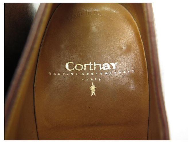 CORTHAY ARCA SCHUHE 9 43 BRAUNE LEDER LOAFERS SCHNALLSCHUHE - Ansicht 5