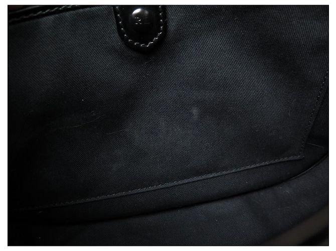 BOLSA RALPH LAUREN RICKY CARDRIDGE PATENTE DE COURO BOLSA DE MÃO PRETA - vista 17