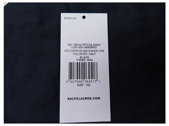 BOLSA RALPH LAUREN RICKY CARDRIDGE PATENTE DE COURO BOLSA DE MÃO PRETA - vista 18