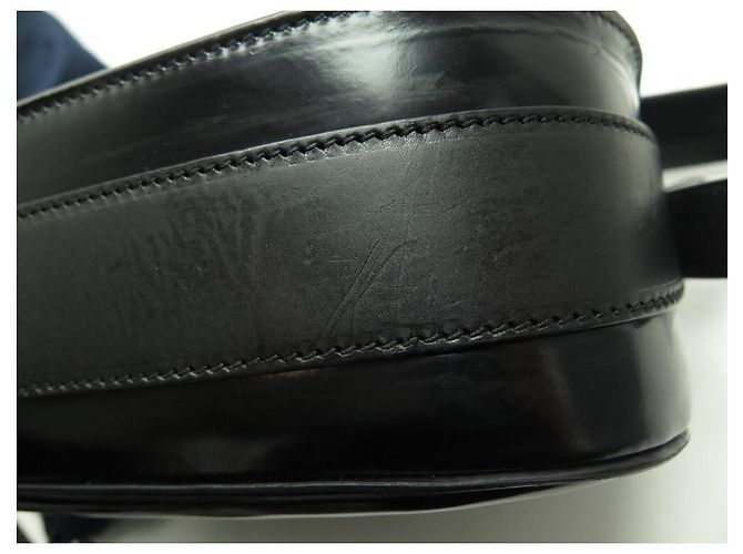 BOLSA RALPH LAUREN RICKY CARDRIDGE PATENTE DE COURO BOLSA DE MÃO PRETA - vista 8