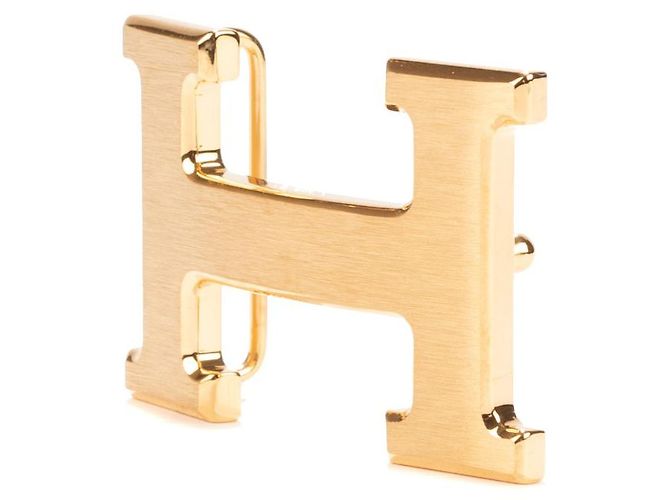 Splendid Hermès Constance Belt Buckle in matt brushed metal - view 2