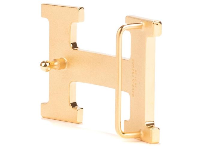 Splendid Hermès Constance Belt Buckle in matt brushed metal - view 3