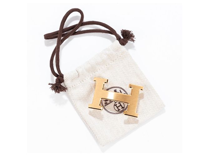 Splendid Hermès Constance Belt Buckle in matt brushed metal - view 7