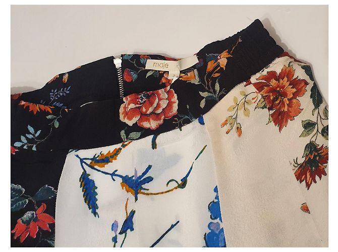 Falda floral Maje de viscosa Multicolor - vista 4