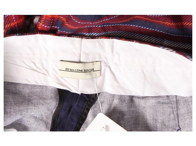 Pantalones By Malene Birger de algodón y lino Talla 40 Multicolor - vista 3