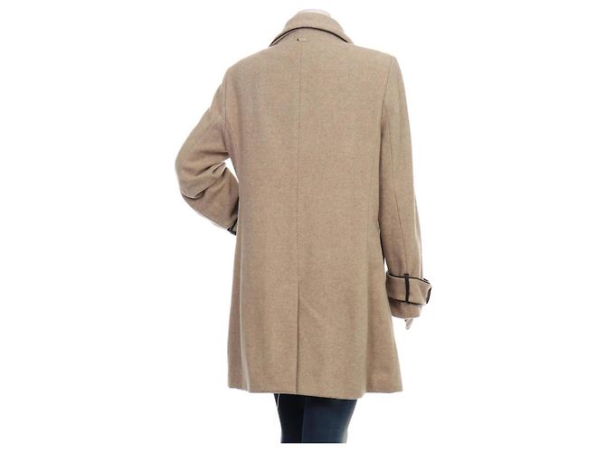Abrigo Calvin Klein Beige de Lana XL - vista 2