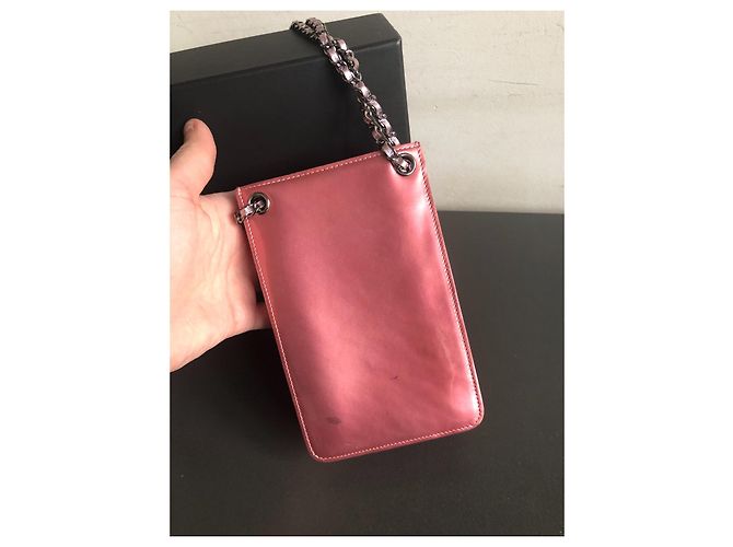 Boy Custodia telefono Chanel Petit rosa in vernice - vista 7