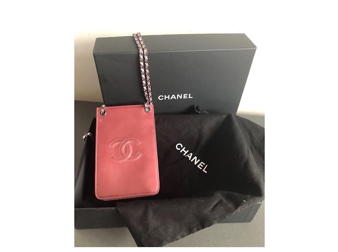 Boy Custodia telefono Chanel Petit rosa in vernice - vista 9