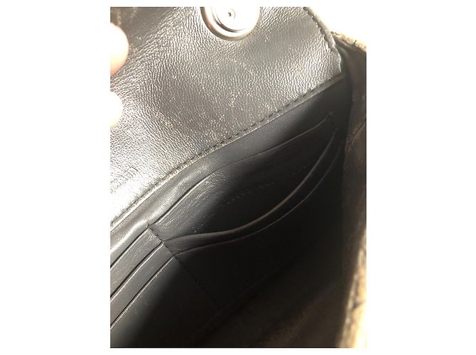 Borsa a mano Balenciaga BB on chain velluto grigio scuro Grigio antracite - vista 7