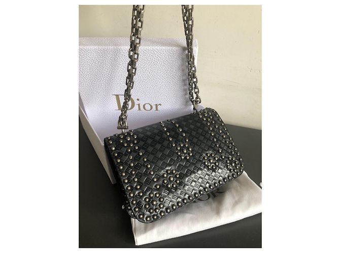 Borsa a mano Christian Dior Addict in pelle nera Nero - vista 5