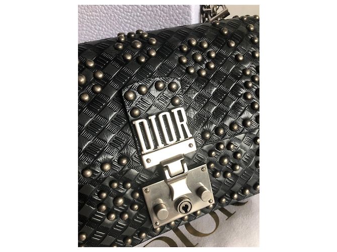 Borsa a mano Christian Dior Addict in pelle nera Nero - vista 7