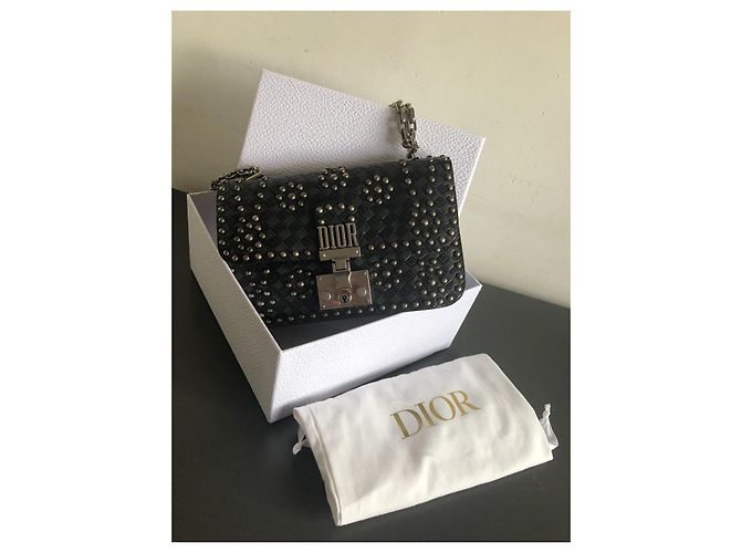 Borsa a mano Christian Dior Addict in pelle nera Nero - vista 8