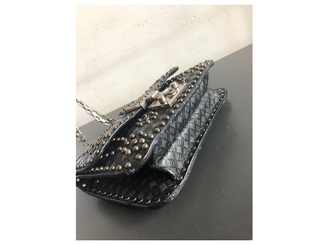 Borsa a mano Christian Dior Addict in pelle nera Nero - vista 9