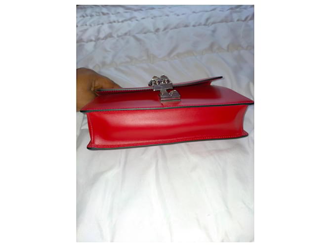 Elektra Borsa Prada in pelle rossa Rosso - vista 4