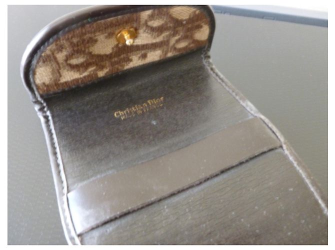 Christian Dior Scheckhefthalter Beige Stoff - Ansicht 2