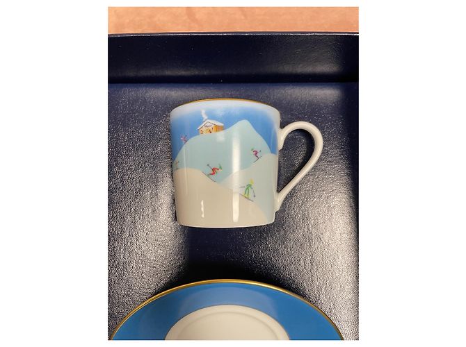 Chopard Rare ensemble en porcelaine Blanc Bleu - vue 4