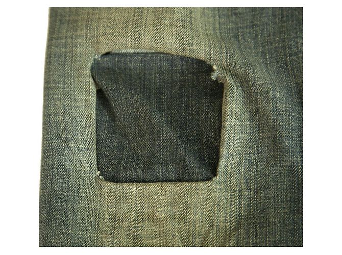 Dsquared2 Dsquared 2 Blue Denim Jeans Low Rise Knee Patch Distressed Trousers Pants sz 40 - view 7