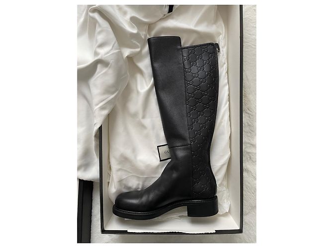 Botas Gucci de piel negra Negro - vista 3