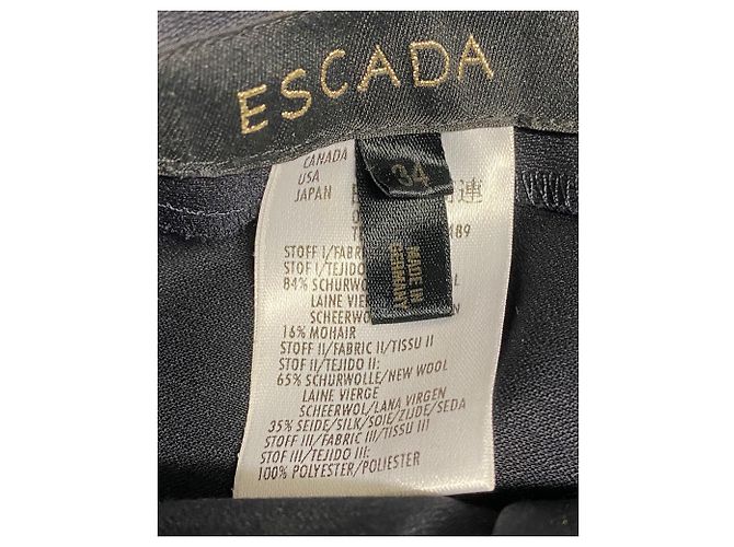 Escada Suit Trouser Set in Black Wool - view 11