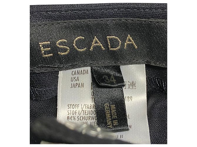 Escada Suit Trouser Set in Black Wool - view 9