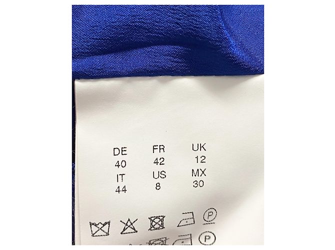 Hugo Boss Dasona Kleid aus blauem Polyester - Ansicht 4