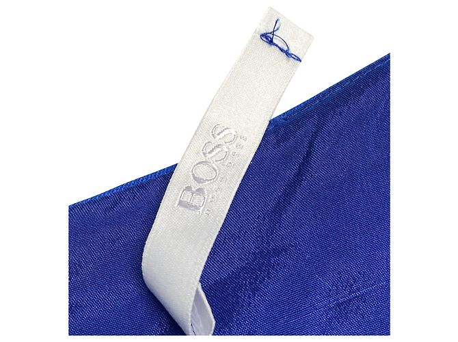 Hugo Boss Dasona Kleid aus blauem Polyester - Ansicht 5