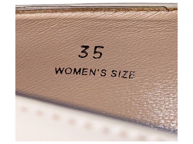 Tod's Mokassin-Flats aus cremefarbenem Leder Weiß Roh - Ansicht 6