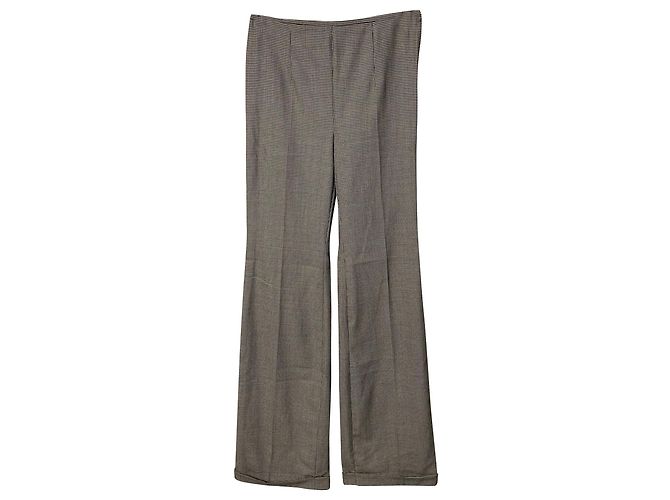 Escada Beaded Houndstooth Trouser Suit Set in Grey Wool - view 5