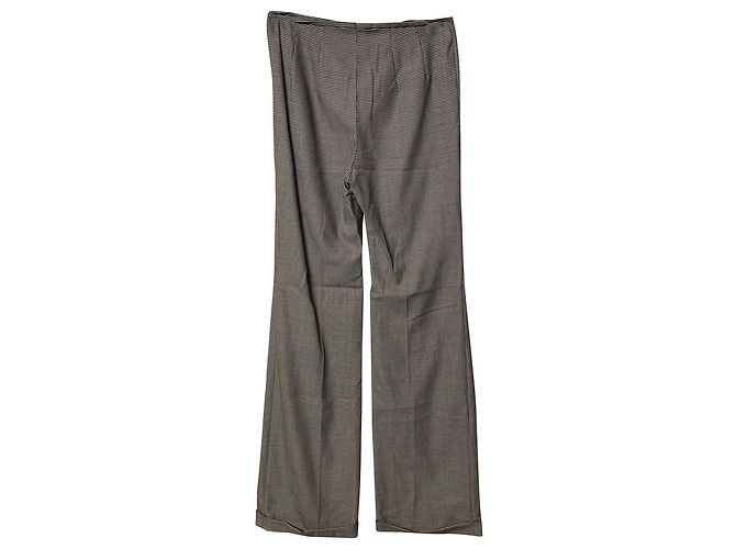 Escada Beaded Houndstooth Trouser Suit Set in Grey Wool - view 6
