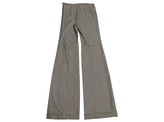 Escada Beaded Houndstooth Trouser Suit Set in Grey Wool - view 8