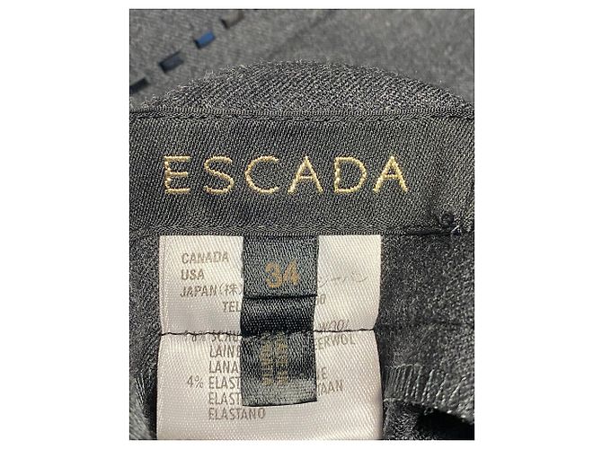 Completo pantalone Escada Black Stone in lana nera Nero - vista 10