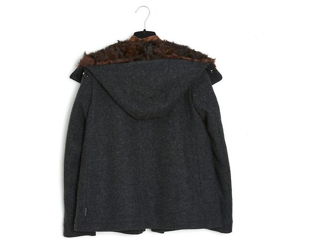 Moncler PELO PLUMAS LANA GRIS OSCURO FR38 Gris antracita - vista 5