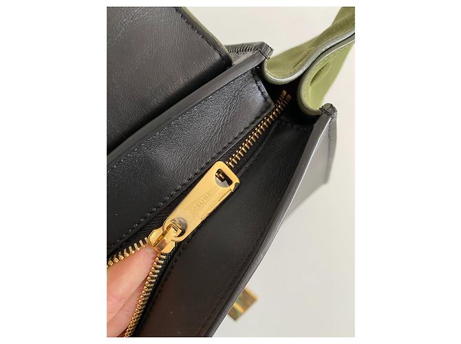 Céline Celine Trapèze Handtasche, Grün - Ansicht 10