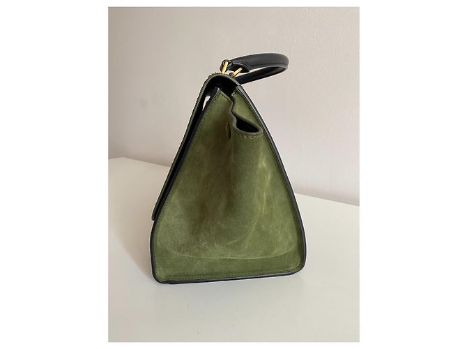 Céline Celine Trapèze Handtasche, Grün - Ansicht 3