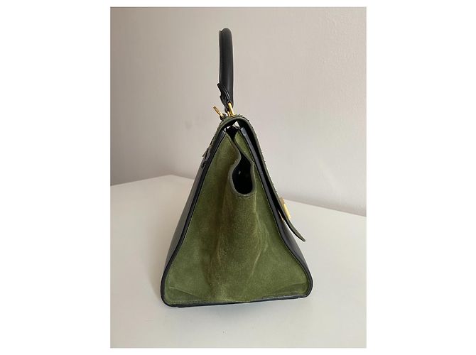 Céline Celine Trapèze Handtasche, Grün - Ansicht 4