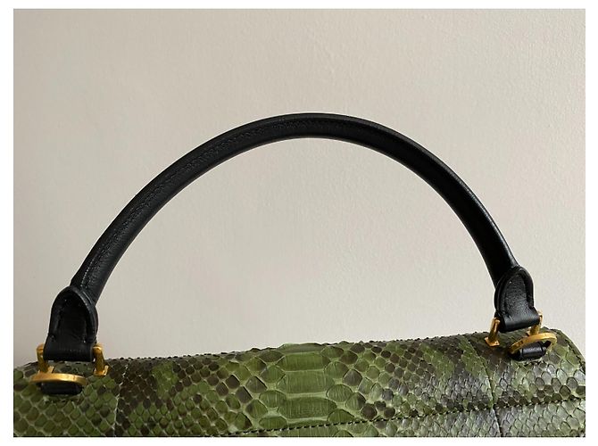 Céline Celine Trapèze Handtasche, Grün - Ansicht 6