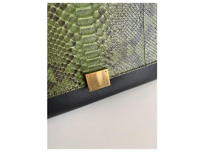 Céline Celine Trapèze Handtasche, Grün - Ansicht 8