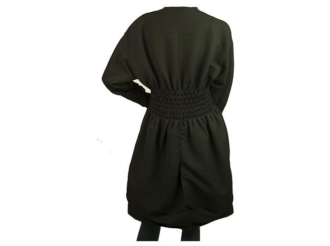 Christian Lacroix Abrigo de lana negro Talla 38 - vista 2