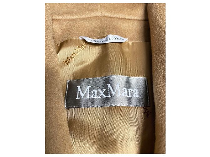 Abrigo con capucha Max Mara en cachemir marrón Castaño - vista 4