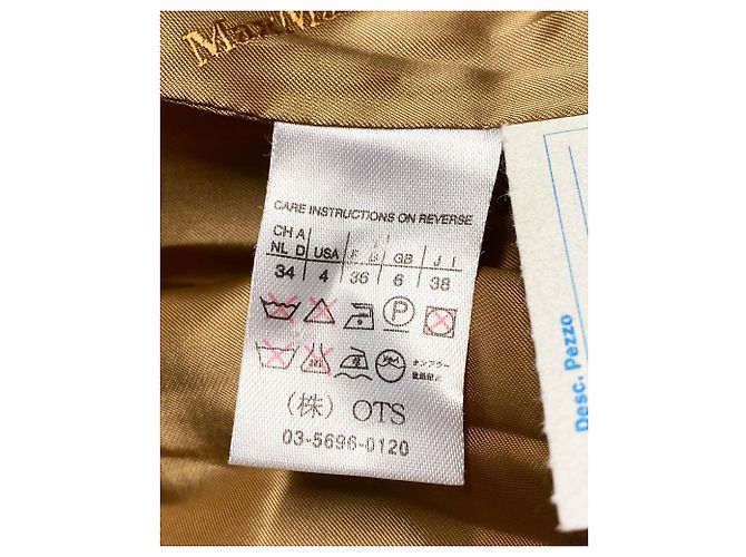 Abrigo con capucha Max Mara en cachemir marrón Castaño - vista 7